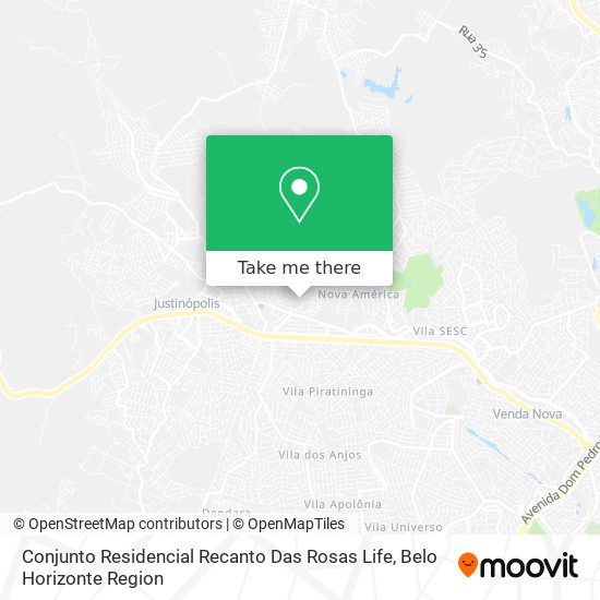 Conjunto Residencial Recanto Das Rosas Life map