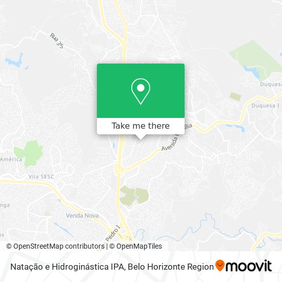 Natação e Hidroginástica IPA map