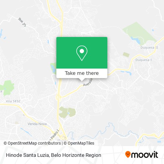 Hinode Santa Luzia map