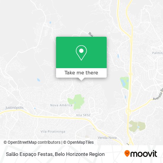 Salão Espaço Festas map