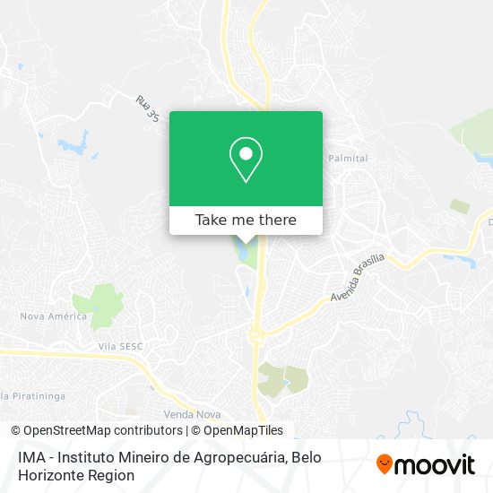 Mapa IMA - Instituto Mineiro de Agropecuária