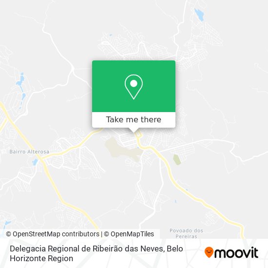 Delegacia Regional de Ribeirão das Neves map