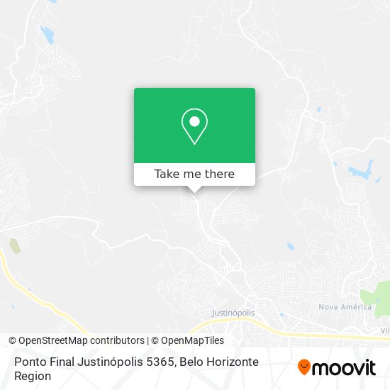 Ponto Final Justinópolis 5365 map