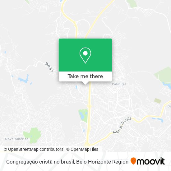 Congregação cristã no brasil map