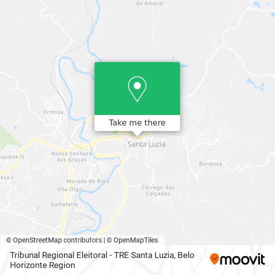 Tribunal Regional Eleitoral - TRE Santa Luzia map