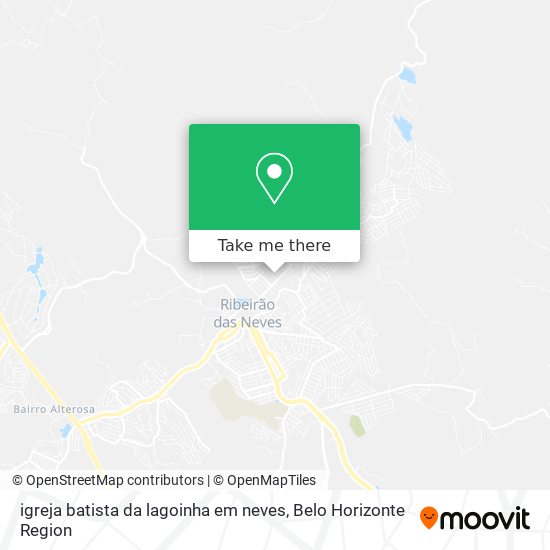 igreja batista da lagoinha em neves map