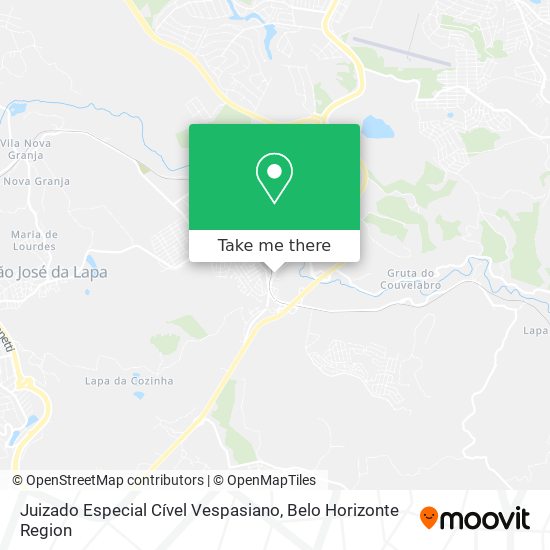 Juizado Especial Cível Vespasiano map