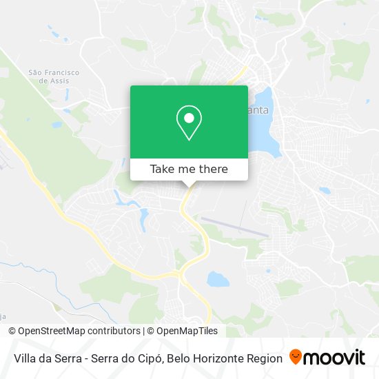 Villa da Serra - Serra do Cipó map