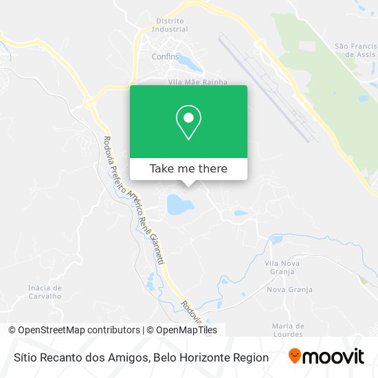 Sítio Recanto dos Amigos map