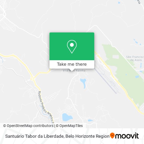 Santuário Tabor da Liberdade map