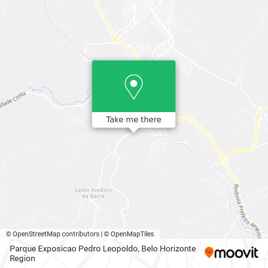 Parque Exposicao Pedro Leopoldo map