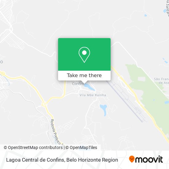 Lagoa Central de Confins map