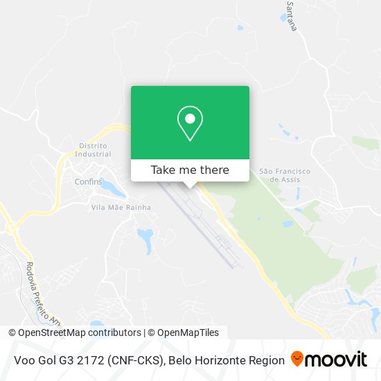 Voo Gol G3 2172 (CNF-CKS) map