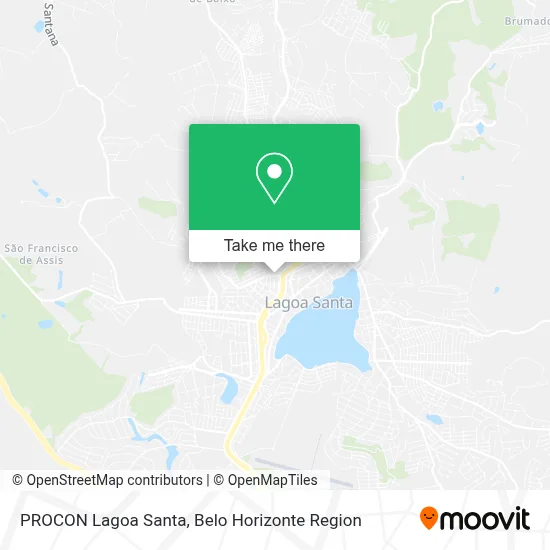 PROCON Lagoa Santa map