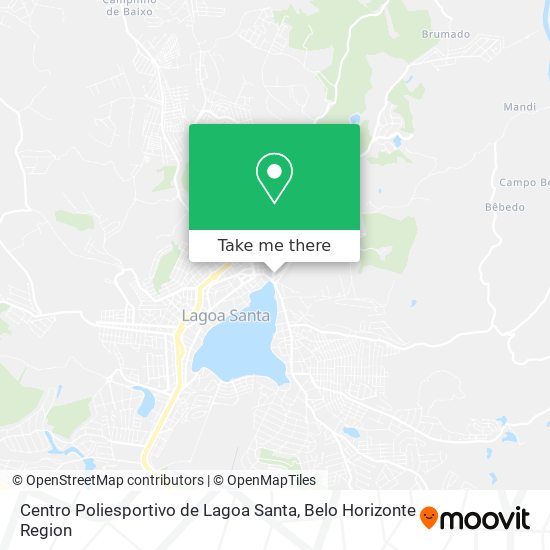 Centro Poliesportivo de Lagoa Santa map