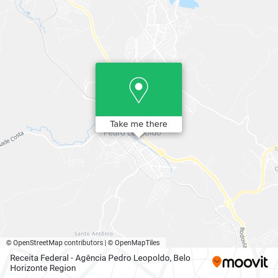 Receita Federal - Agência Pedro Leopoldo map