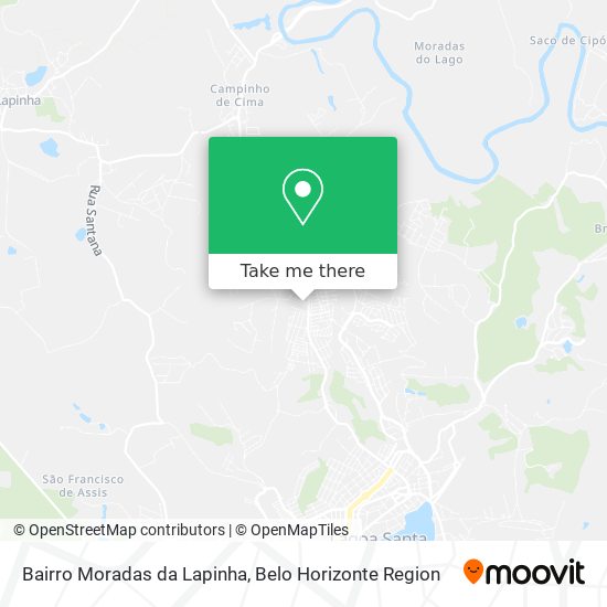 Bairro Moradas da Lapinha map