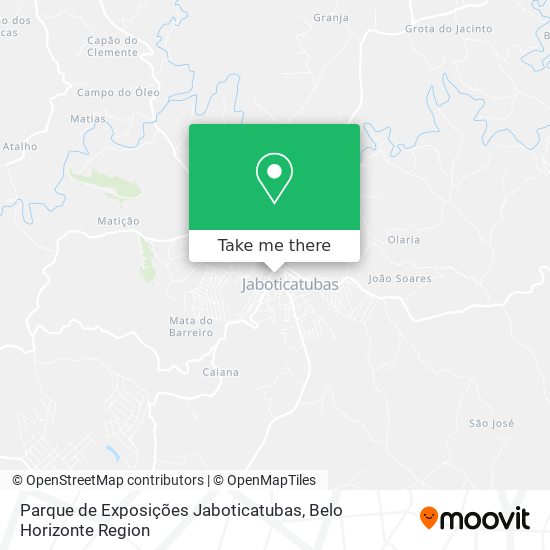 Parque de Exposições Jaboticatubas map