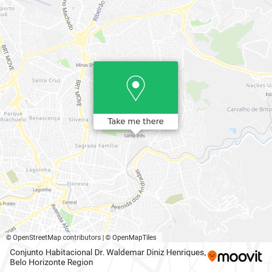 Conjunto Habitacional  Dr. Waldemar Diniz Henriques map
