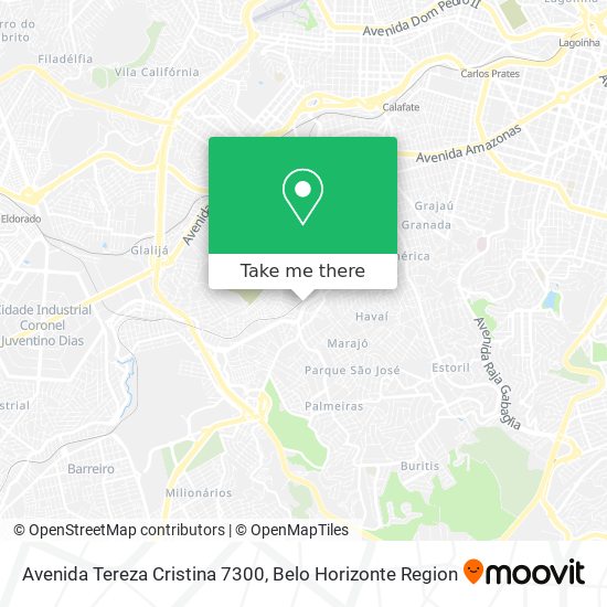 Avenida Tereza Cristina 7300 map