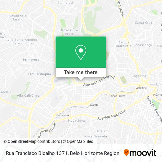 Rua Francisco Bicalho 1371 map