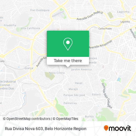Rua Divisa Nova 603 map