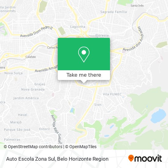 Auto Escola Zona Sul map