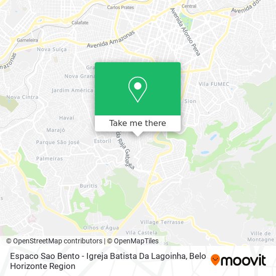 Mapa Espaco Sao Bento - Igreja Batista Da Lagoinha