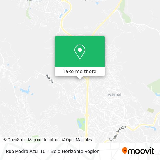 Rua Pedra Azul 101 map