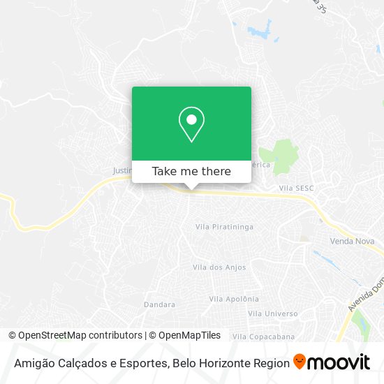 Amigão Calçados e Esportes map