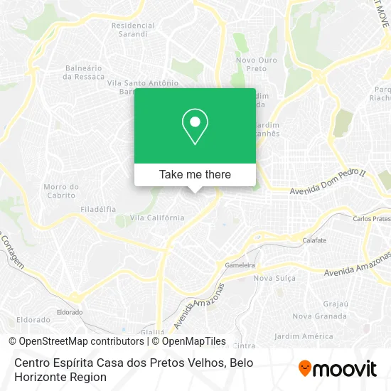 Centro Espírita Casa dos Pretos Velhos map