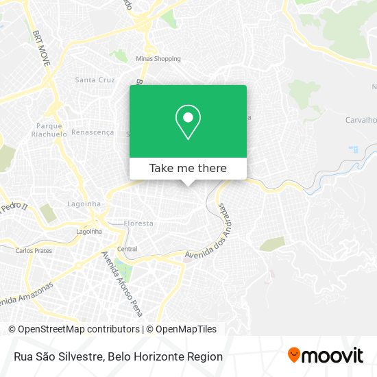 Rua São Silvestre map