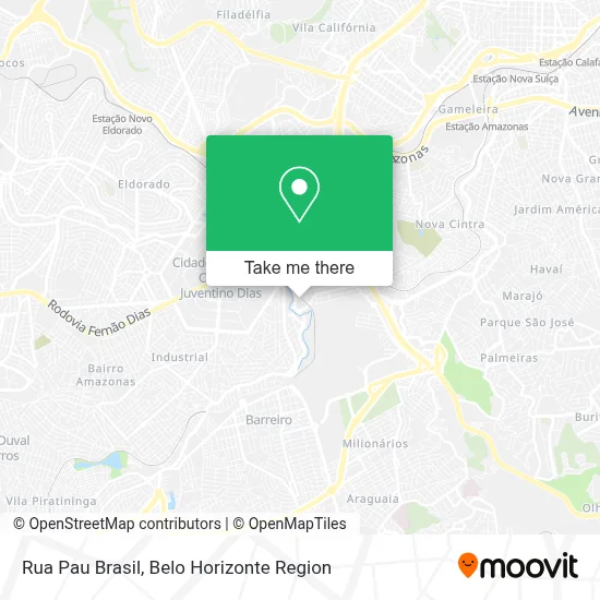 Rua Pau Brasil map