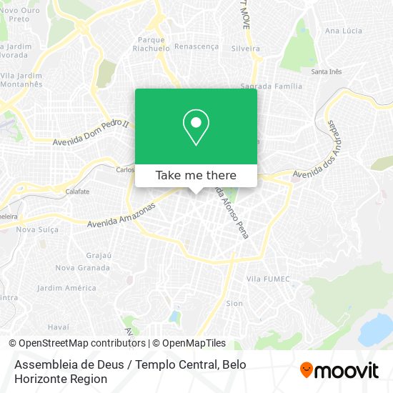 Mapa Assembleia de Deus / Templo Central