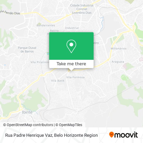 Rua Padre Henrique Vaz map