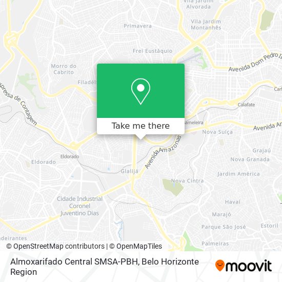 Almoxarifado Central SMSA-PBH map