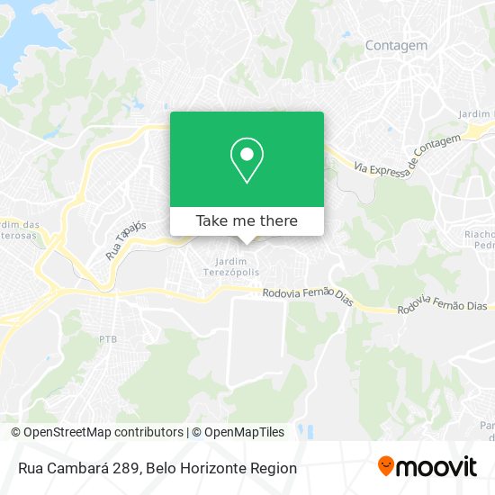 Rua Cambará 289 map