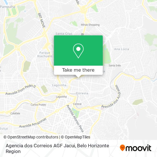 Agencia dos Correios AGF Jacui map