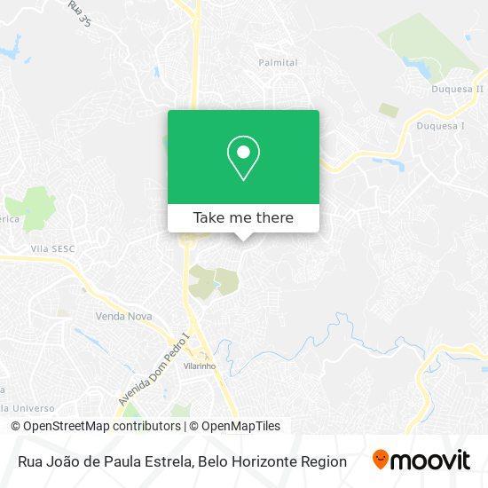 Rua João de Paula Estrela map