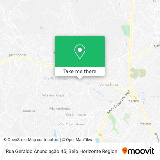 Mapa Rua Geraldo Anunciação 45