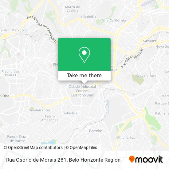 Mapa Rua Osório de Morais 281