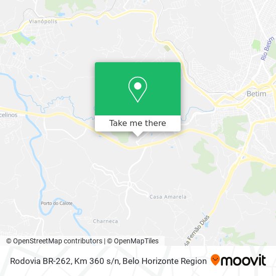 Rodovia BR-262, Km 360 s/n map