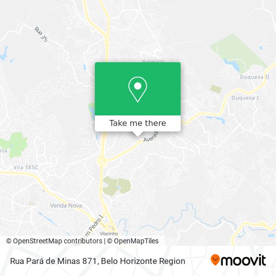 Rua Pará de Minas 871 map