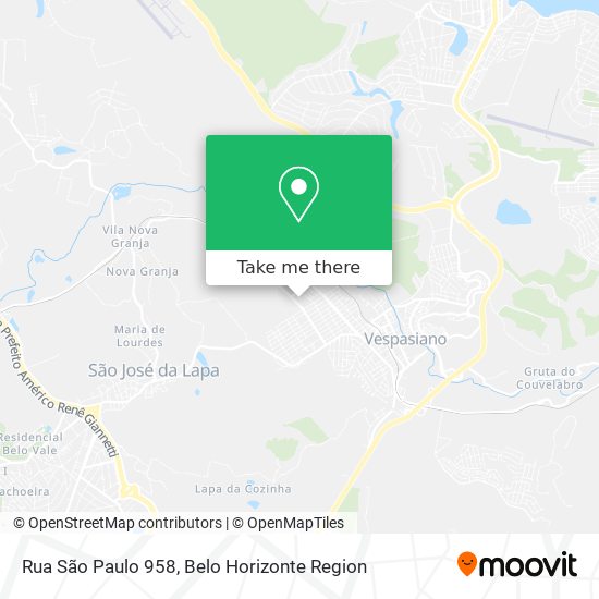 Rua São Paulo 958 map