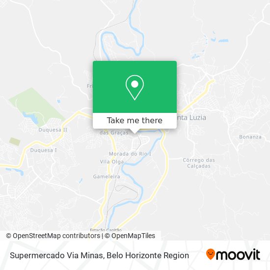 Supermercado Via Minas map