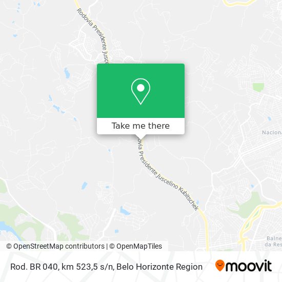Rod. BR 040, km 523,5 s/n map