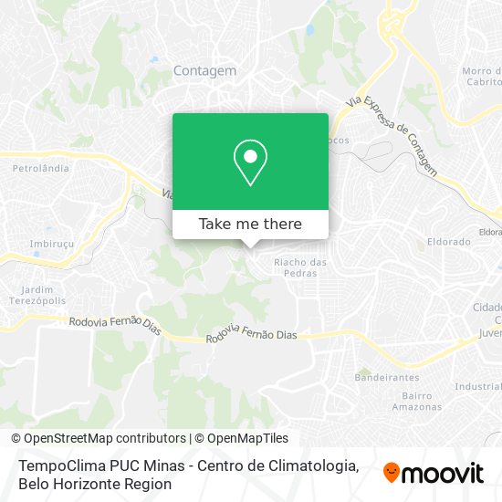 TempoClima PUC Minas - Centro de Climatologia map