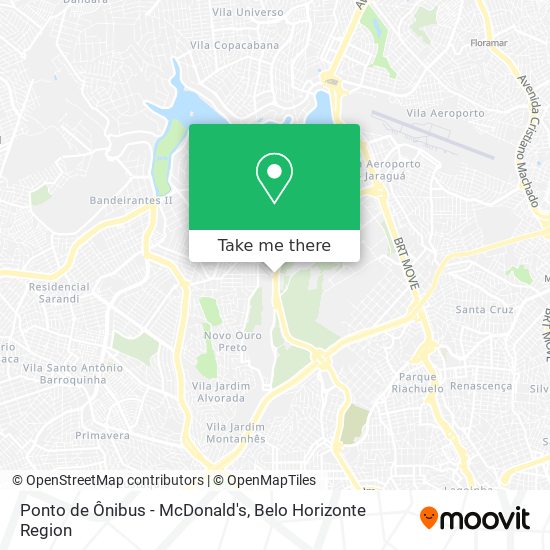 Mapa Ponto de Ônibus - McDonald's