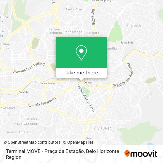 Terminal MOVE - Praça da Estação map