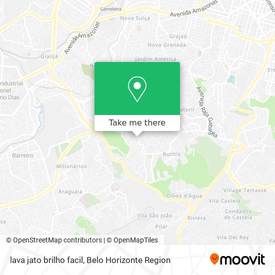 lava jato brilho facil map
